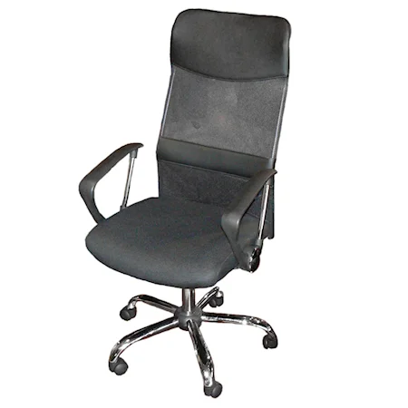 Black PU and MeshOffice Chair